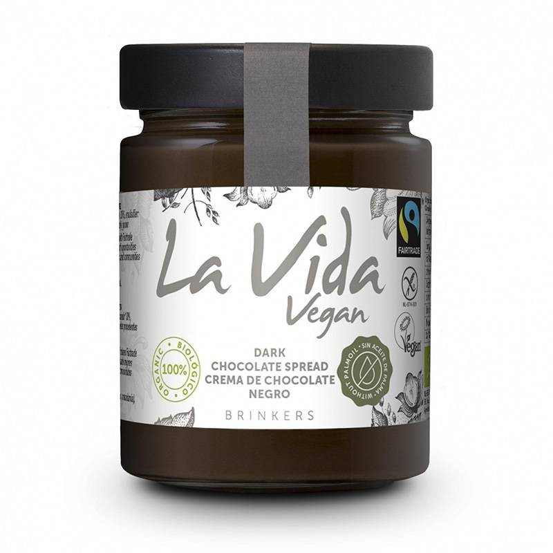 Crema Choco Negro Vegana 270g - La Vida Vegan
