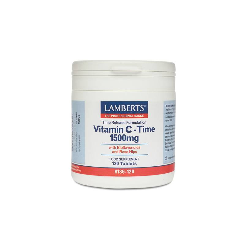 Vitamina C /Bioflavonoides Liberacion Sostenida 1000mg 180ta