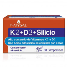 Vitamina K2+D3+Silicio 60cap