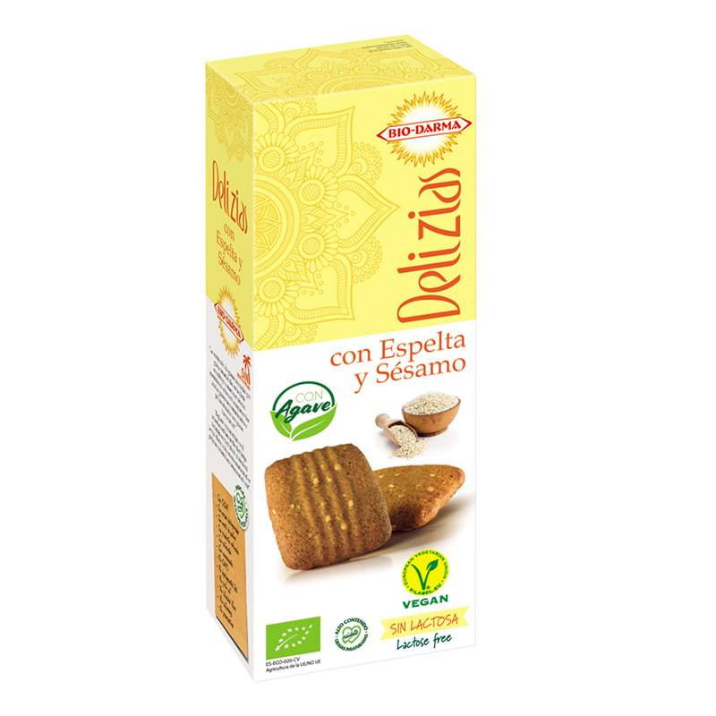 Delizias Espelta Sesamo Con Agave Bio S/A 135g