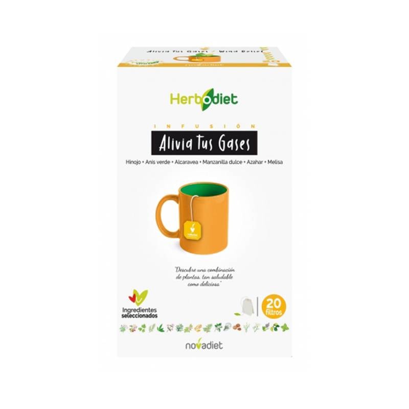 Herbodiet Alivia Tus Gases 20 Bolsas