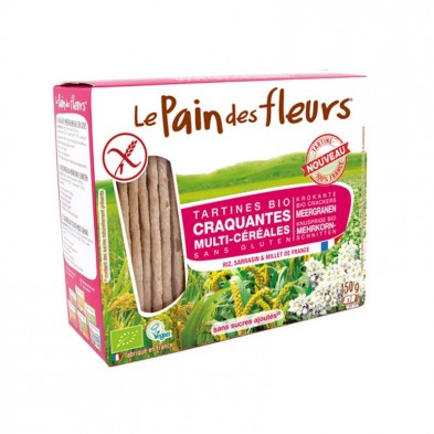 Pan Flores Multicereales Sin Gluten Bio 150g - Le Pain Des Fleurs Pan Flores Multicereales Sin Gluten Bio 150g - Le Pain Des Fleurs