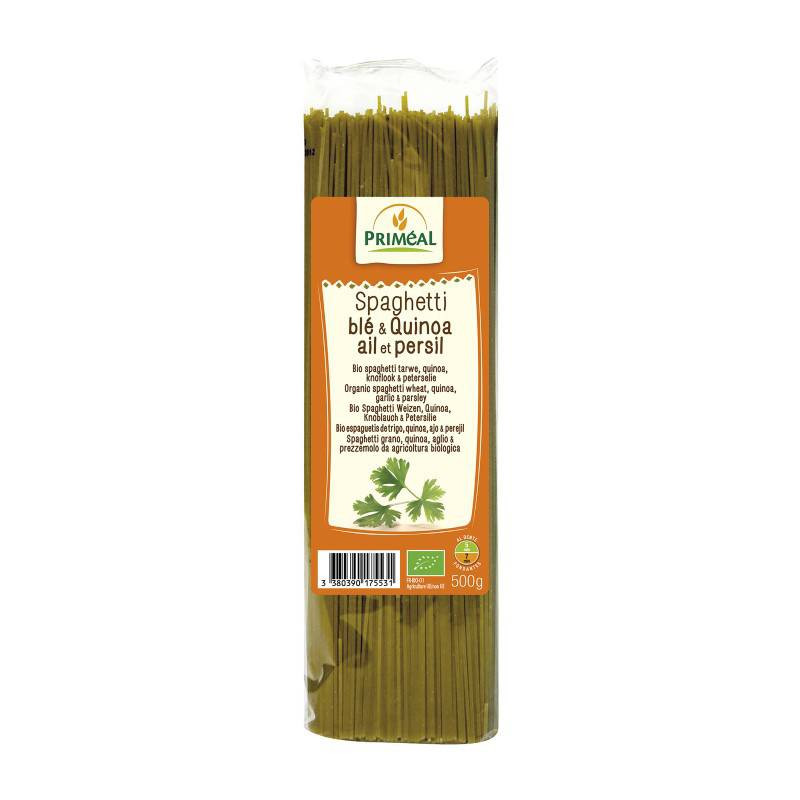 Espagueti Trigo Quinoa Ajo Perejil 500g - Primeal