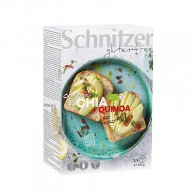 Pan De Molde Chia Y Quinoa 500g - Schnitzer Gluten Free Pan De Molde Chia Y Quinoa 500g - Schnitzer Gluten Free