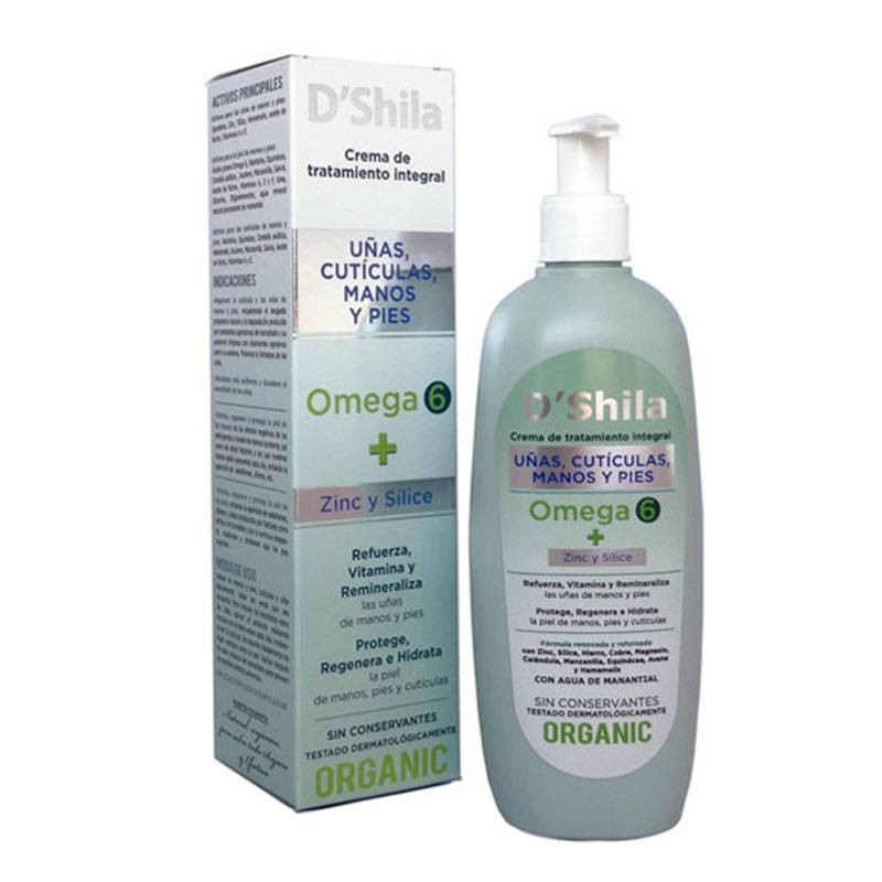 Crema Manos Uñas Omega Dosificador 250ml