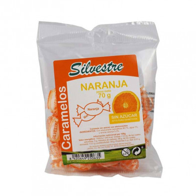 Caramelos Sin Azúcar 70g Naranja - Silvestre Caramelos Sin Azúcar 70g Naranja - Silvestre