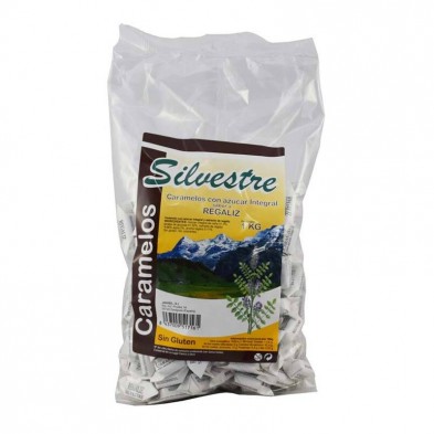 Caramelos Integrales 1kg Regaliz - Silvestre Caramelos Integrales 1kg Regaliz - Silvestre
