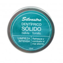 Dentífrico Solido Salvia Tomillo 15ml Verde - Silvestre