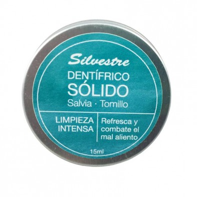 Dentífrico Solido Salvia Tomillo 15ml Verde - Silvestre Dentífrico Solido Salvia Tomillo 15ml Verde - Silvestre