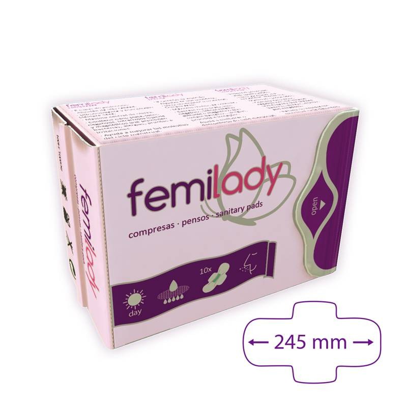 Femilady Compresas Día 8 Capas 10ud - Silvestre
