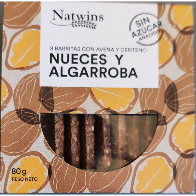 Natwins Nueces Y Algarroba 80g Natwins Nueces Y Algarroba 80g