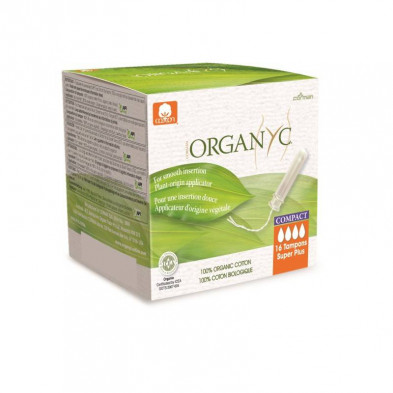 Tampones Super Plus Aplicador Compact 16ud - Organyc Tampones Super Plus Aplicador Compact 16ud - Organyc