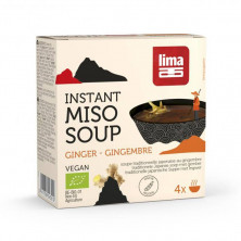 Sopa Instantanea Miso Jengibre 4x15g Bio - Lima
