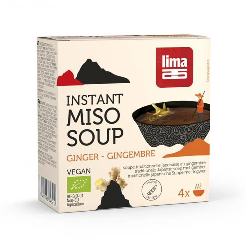 Sopa Instantanea Miso Jengibre 4x15g Bio - Lima
