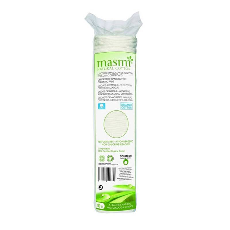 Discos Desmaquillar Masmi Natural Cotton 80ud