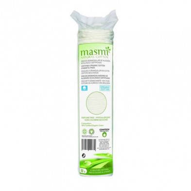 Discos Desmaquillar Masmi Natural Cotton 80ud Discos Desmaquillar Masmi Natural Cotton 80ud