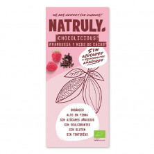 Tableta De Choco Frambuesa + Nibs Cacao 85g - Natruly