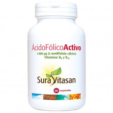 Ácido Fólico Activo 60 Comp - Sura Vitasan