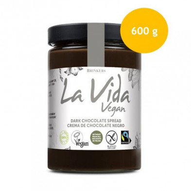 Crema Choco Negro Vegana 600g - La Vida Vegan Crema Choco Negro Vegana 600g - La Vida Vegan