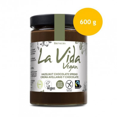 Crema Choco Avellanas Vegana 600g - La Vida Vegan Crema Choco Avellanas Vegana 600g - La Vida Vegan