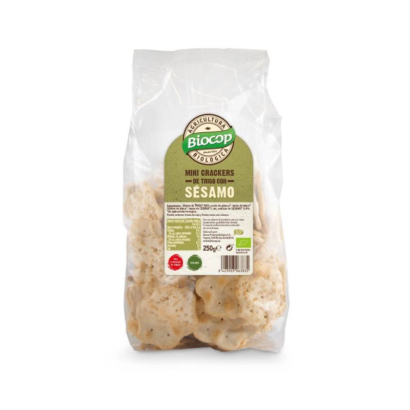Mini Crackers Trigo Sesamo 250g - Biocop