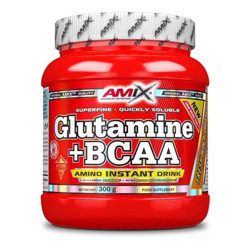 Glutamina + Bcaa (Aminoácidos) 300gr Frutas Bosque - Amix Glutamina + Bcaa (Aminoácidos) 300gr Frutas Bosque - Amix