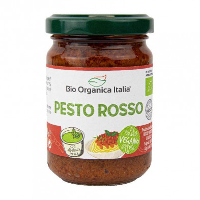 Pesto Rosso Vegano 140g - Bio Organica Italia Pesto Rosso Vegano 140g - Bio Organica Italia