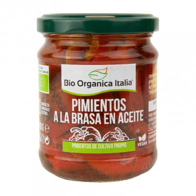Pimiento Brasa Aceite 190g - Bio Organica Italia Pimiento Brasa Aceite 190g - Bio Organica Italia