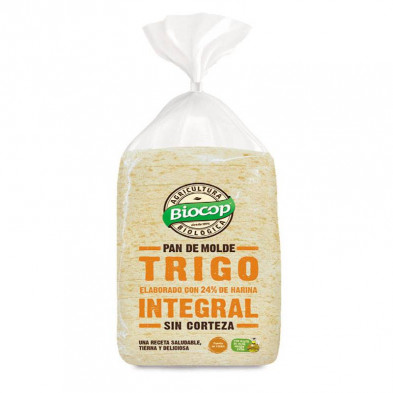 Pan Molde Trigo Integral Sin Corteza 300g - Biocop Pan Molde Trigo Integral Sin Corteza 300g - Biocop