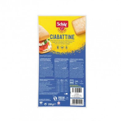 Ciabattine 200g 4ud - Schar Ciabattine 200g 4ud - Schar
