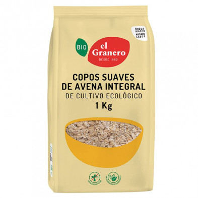 Copos Suaves De Avena Integral Bio 1kg Copos Suaves De Avena Integral Bio 1kg