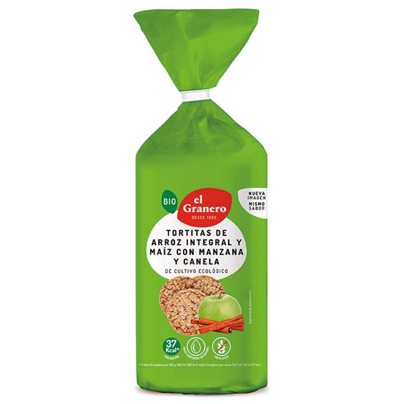 Tortitas Arroz Y Maiz Con Manzana Y Canela Bio 127g
