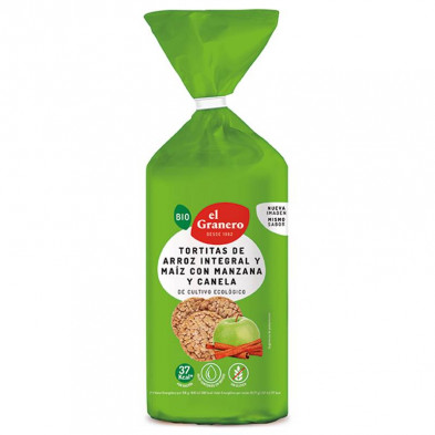 Tortitas Arroz Y Maiz Con Manzana Y Canela Bio 127g Tortitas Arroz Y Maiz Con Manzana Y Canela Bio 127g