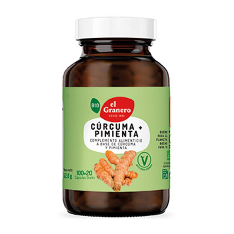 Curcuma + Pimienta Bio 440mg 100+20cap