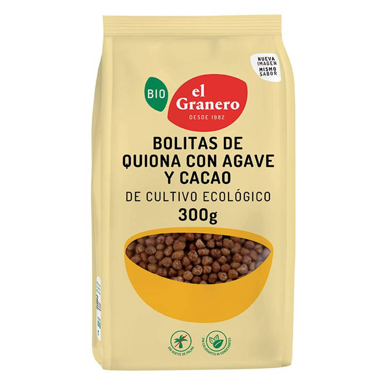 Bolitas De Quinoa Con Agave Y Cacao Bio 300g