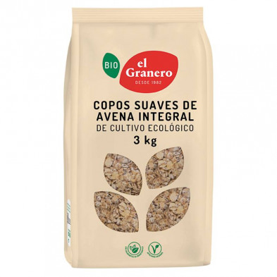 Copos Suaves De Avena Integral Bio 3kg Copos Suaves De Avena Integral Bio 3kg