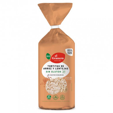 Tortitas De Arroz Y Lentejas Sin Gluten Bio 115g Tortitas De Arroz Y Lentejas Sin Gluten Bio 115g