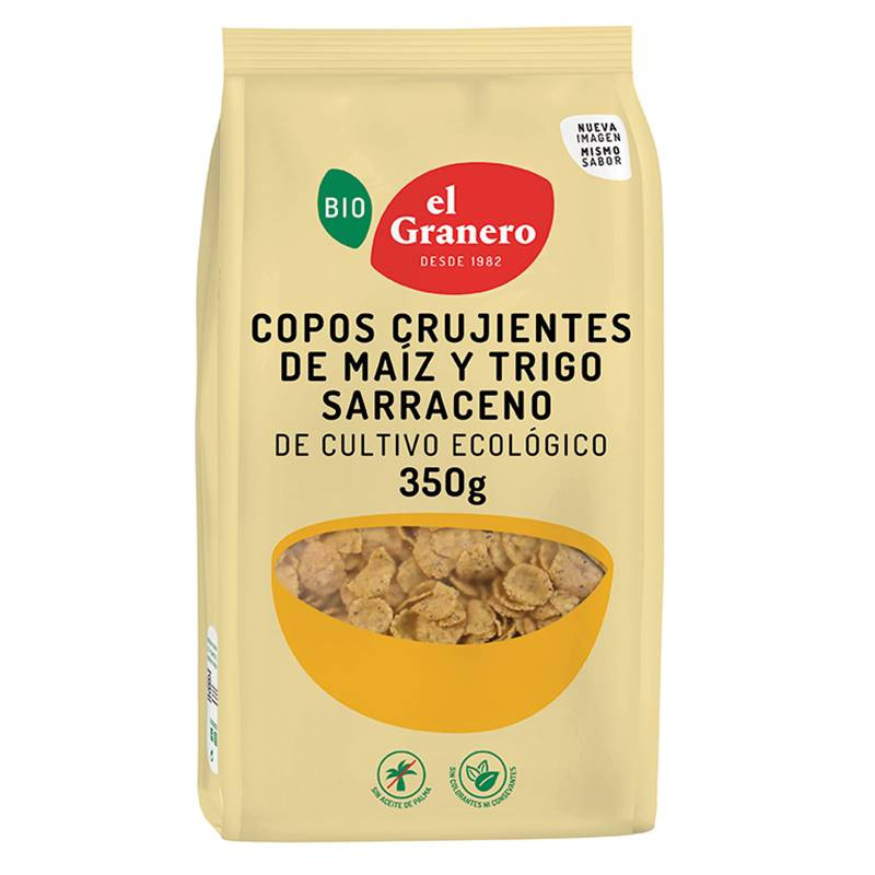 Copos Crujientes De Maiz Y Trigo Sarraceno Bio 350g