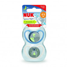 Chupete Nuk Space Night 0-6 Silicona (1 Ud)