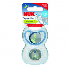 Chupete Nuk Space Night 6-18 Silicona (1 Ud)