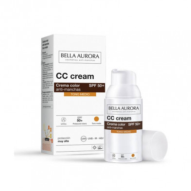 Bella Aurora Cc Cream Spf50+ Tono Medio 30 Ml Bella Aurora Cc Cream Spf50+ Tono Medio 30 Ml