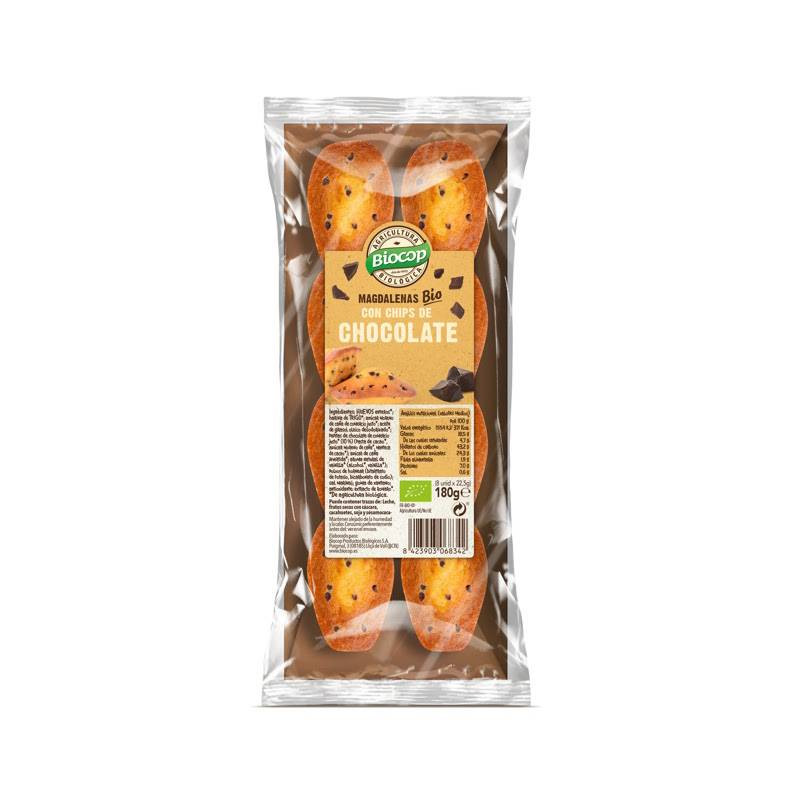 Magdalenas Pepitas Chocolate 180g - Biocop