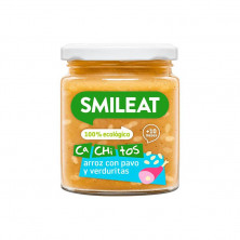 Tarrito Con Cachitos De Arroz Y Pavo Con Verduritas 230G - Smileat