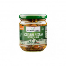 Aceituna Negra Deshuesada En Aceite 190g - Bio Organica Italia