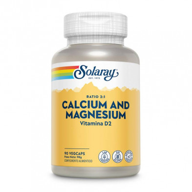 Calcium Magnesium 90cap - Solaray Calcium Magnesium 90cap - Solaray