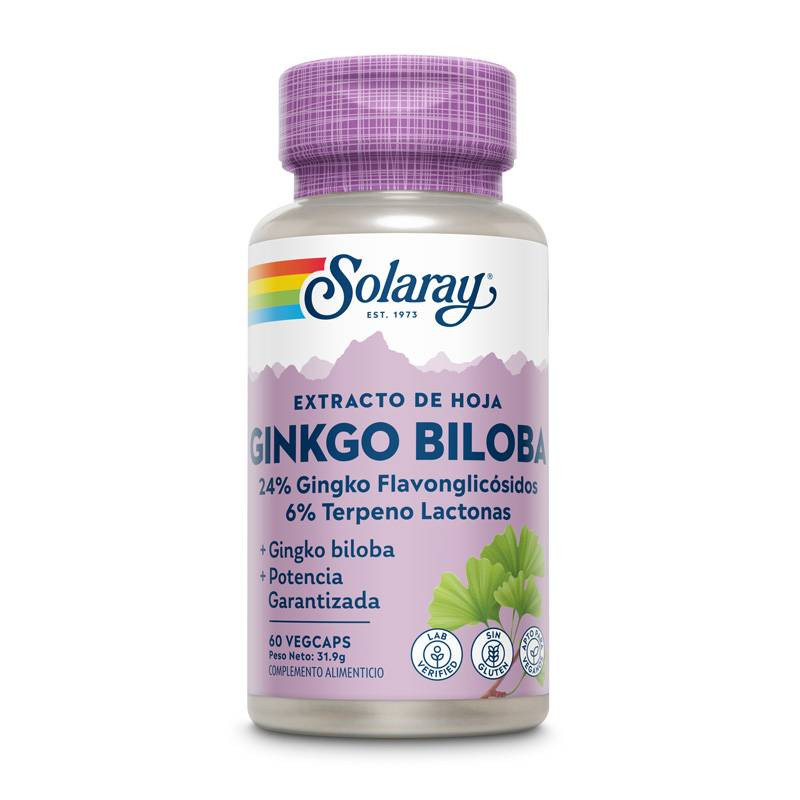 Ginkgo Biloba 60mg 60cap - Solaray