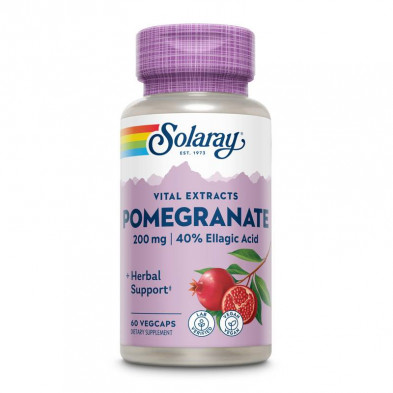 Pomegranate 200mg 60cap - Solaray Pomegranate 200mg 60cap - Solaray