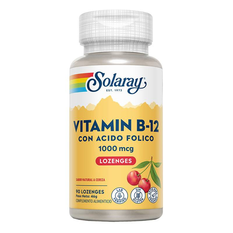 Vitamin B12 2000mcg 90comp - Solaray