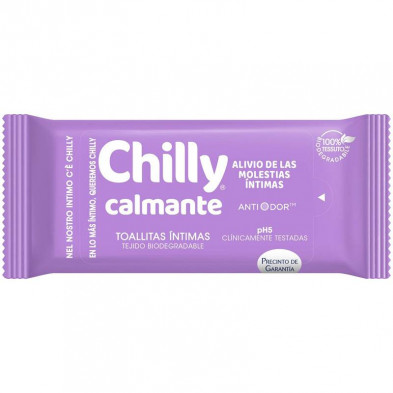 Toallitas Íntimas Pocket Calmante X12UD - Chilly Toallitas Íntimas Pocket Calmante X12UD - Chilly