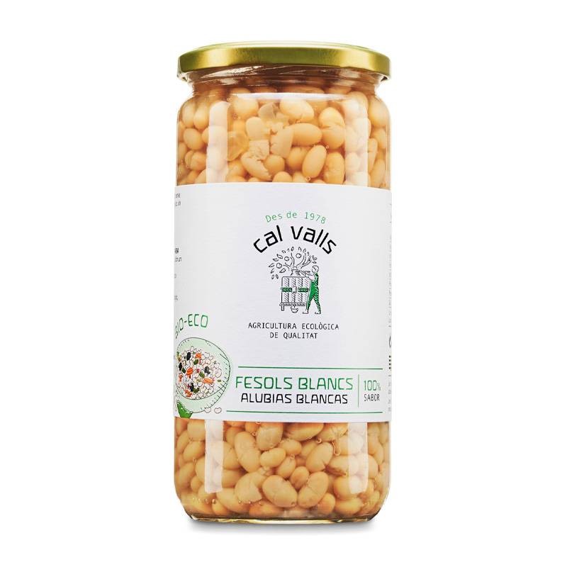 Alubias Blancas Cocidas Eco 500g - Cal Valls
